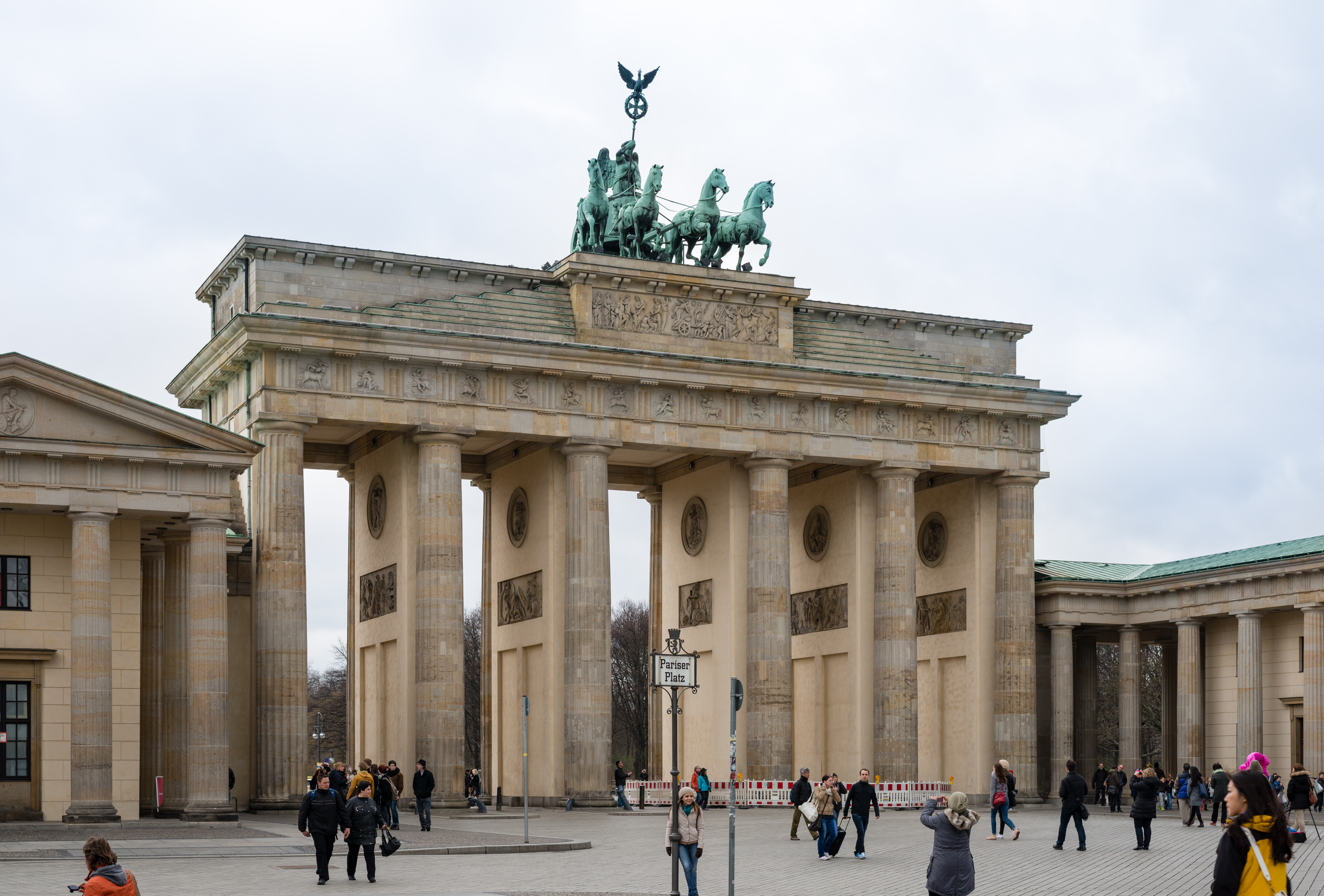 The Brandenburg Gate, finish line of the Berlin Half Marathon